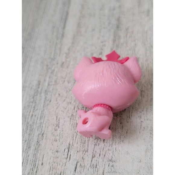 Miniature pink Tiara Crown Princess cat doll accessory pet toy - Picture 3 of 4